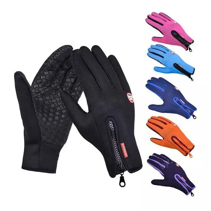 Winter Gloves Touch Screen Riding Motorcycle Sliding Waterproof Sports Gloves With Fleece SmartDealHub