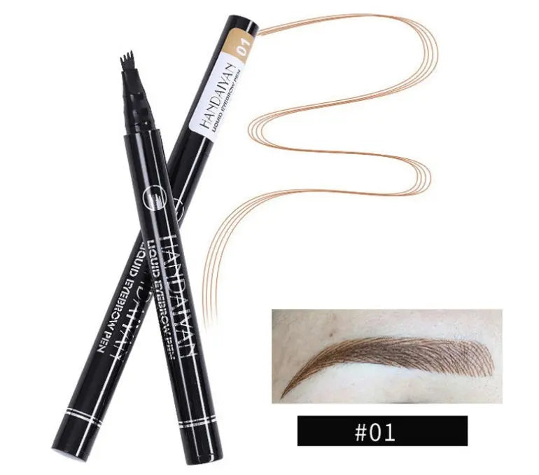 Microblading Eyebrow Pencil Waterproof Fork Tip Tattoo Pen Tinted Fine Sketch Eye Brow Pencils Long Lasting Eyebrows SmartDealHub
