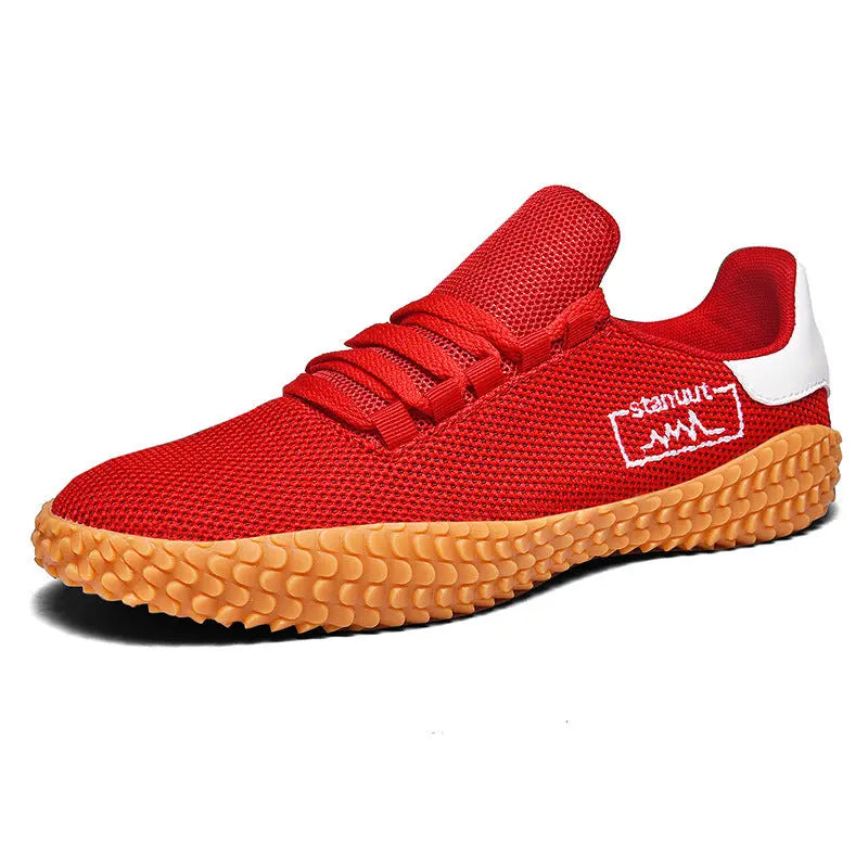 Spring and Summer Flying Woven Casual Shoes Large Men's Shoes Beathable Korean Forrest Gump Sneakers SmartDealHub