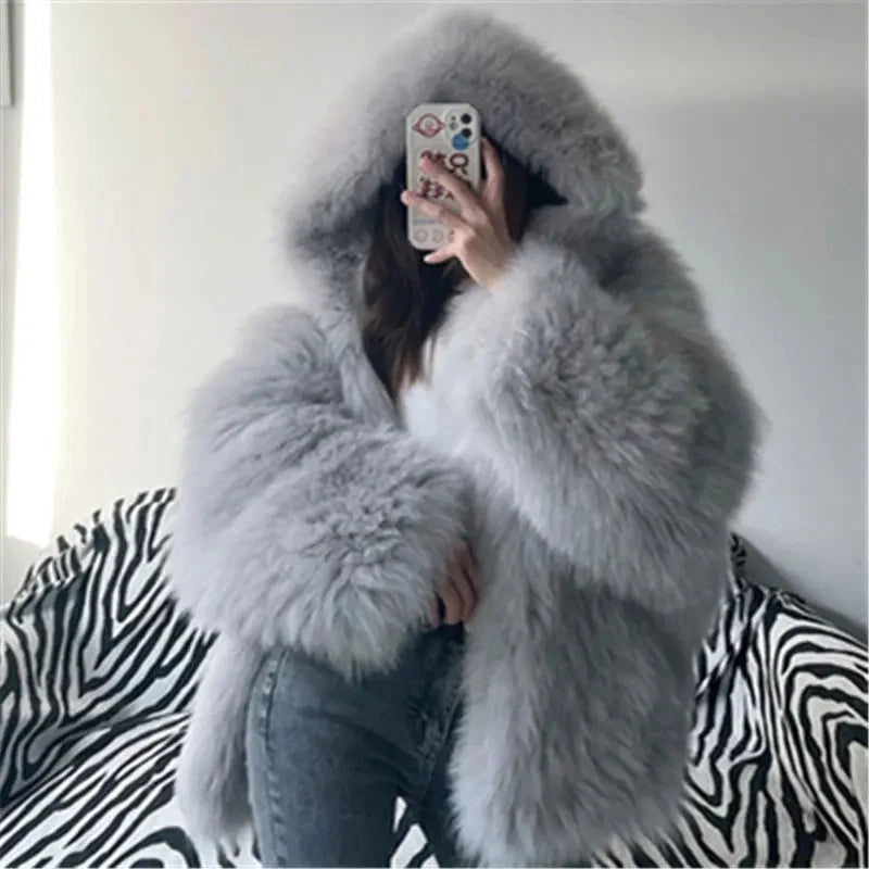 Oversized Furry Hoodie SmartDealHub