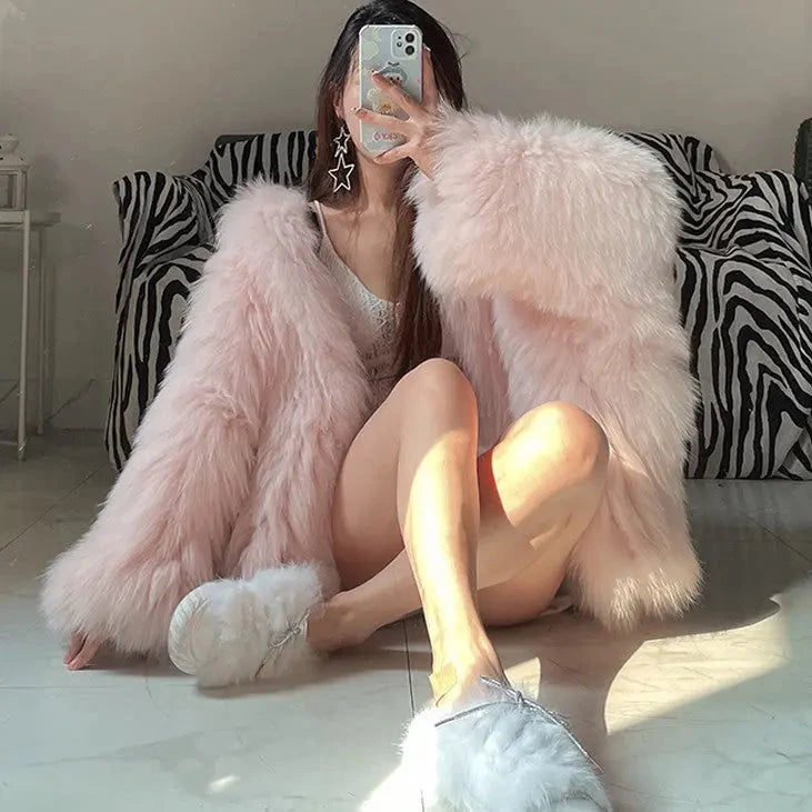 Oversized Furry Hoodie SmartDealHub