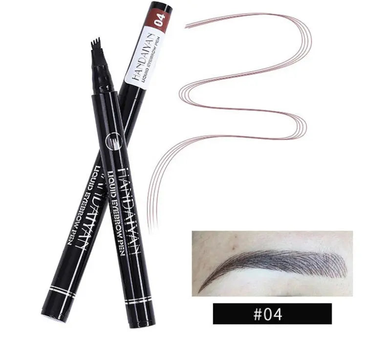 Microblading Eyebrow Pencil Waterproof Fork Tip Tattoo Pen Tinted Fine Sketch Eye Brow Pencils Long Lasting Eyebrows SmartDealHub