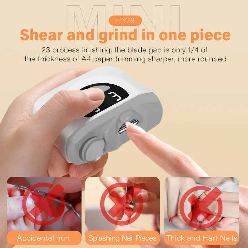 Electric Nail Clippers with LED - Cutting & Grinding Device SmartDealHub