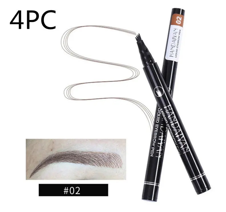 Microblading Eyebrow Pencil Waterproof Fork Tip Tattoo Pen Tinted Fine Sketch Eye Brow Pencils Long Lasting Eyebrows SmartDealHub