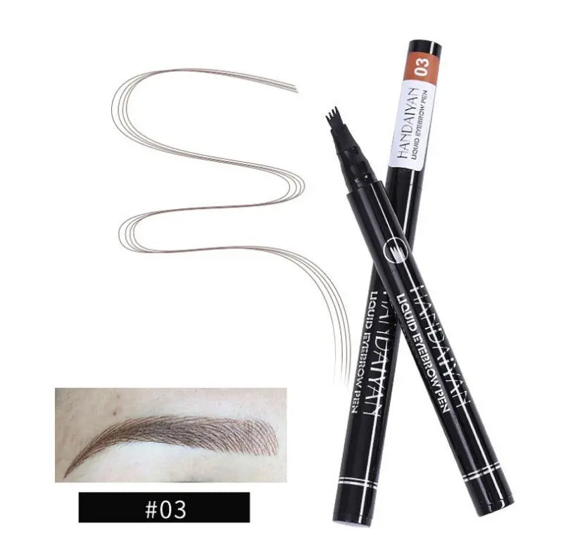 Microblading Eyebrow Pencil Waterproof Fork Tip Tattoo Pen Tinted Fine Sketch Eye Brow Pencils Long Lasting Eyebrows SmartDealHub