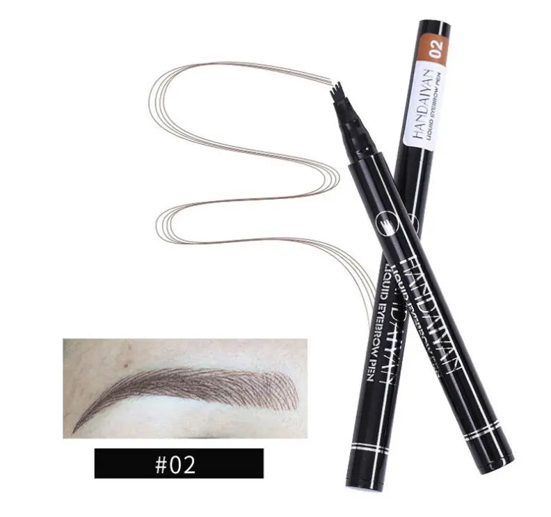 Microblading Eyebrow Pencil Waterproof Fork Tip Tattoo Pen Tinted Fine Sketch Eye Brow Pencils Long Lasting Eyebrows SmartDealHub