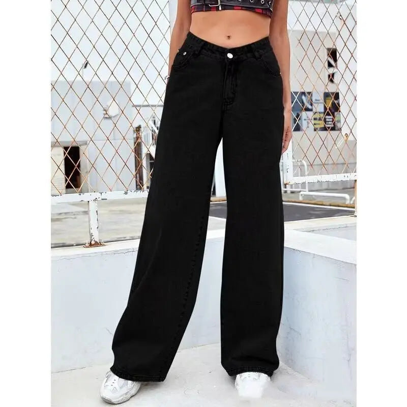 Sweet And Spicy Style High Waist Straight Jeans Women's Clothing SmartDealHub