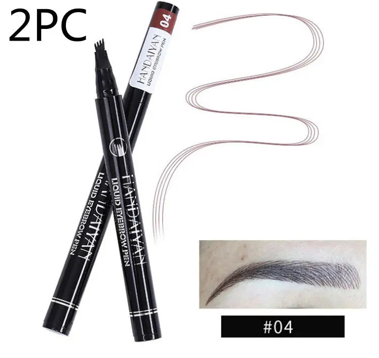 Microblading Eyebrow Pencil Waterproof Fork Tip Tattoo Pen Tinted Fine Sketch Eye Brow Pencils Long Lasting Eyebrows SmartDealHub