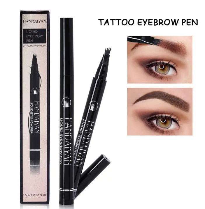 Microblading Eyebrow Pencil Waterproof Fork Tip Tattoo Pen Tinted Fine Sketch Eye Brow Pencils Long Lasting Eyebrows SmartDealHub
