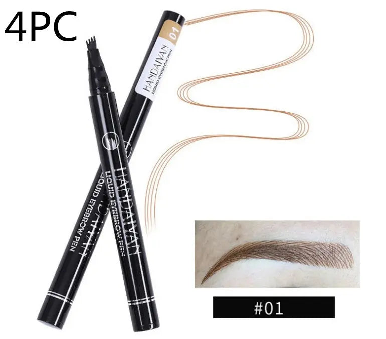 Microblading Eyebrow Pencil Waterproof Fork Tip Tattoo Pen Tinted Fine Sketch Eye Brow Pencils Long Lasting Eyebrows SmartDealHub