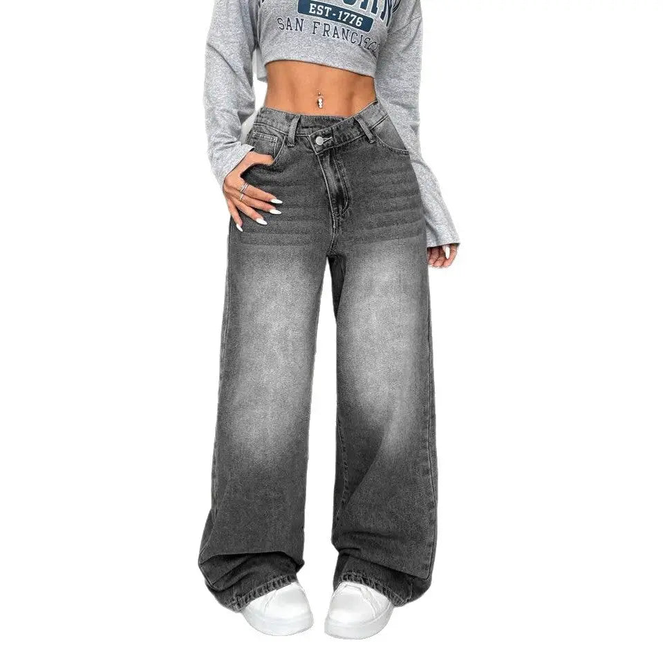 Women's Casual Straight Loose Jeans SmartDealHub