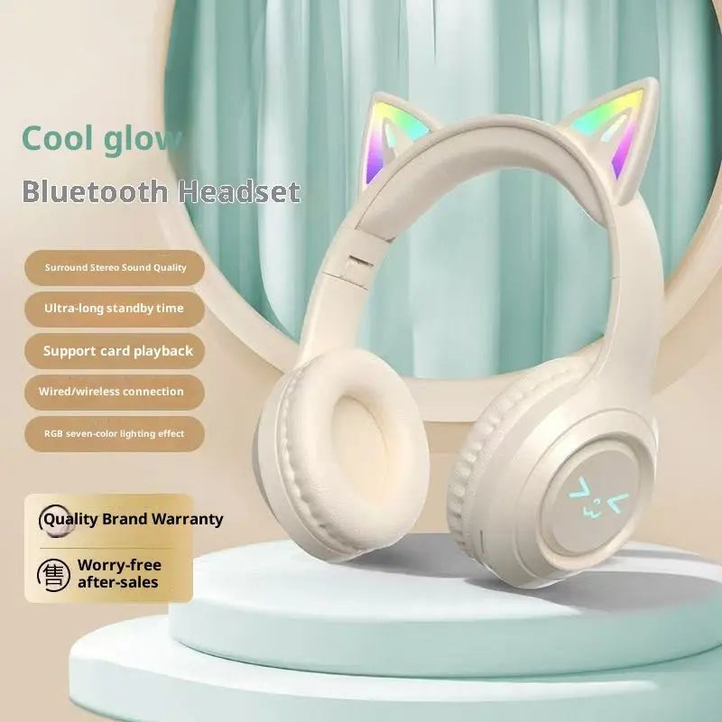 Cute Cat Ear Wireless Bluetooth Headphones - SmartDealHub