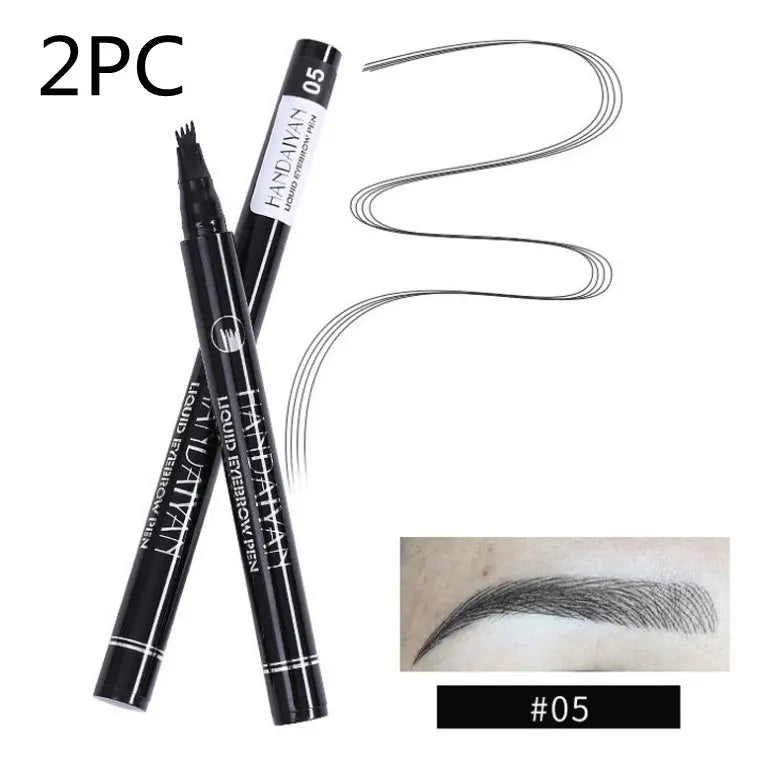 Microblading Eyebrow Pencil Waterproof Fork Tip Tattoo Pen Tinted Fine Sketch Eye Brow Pencils Long Lasting Eyebrows SmartDealHub