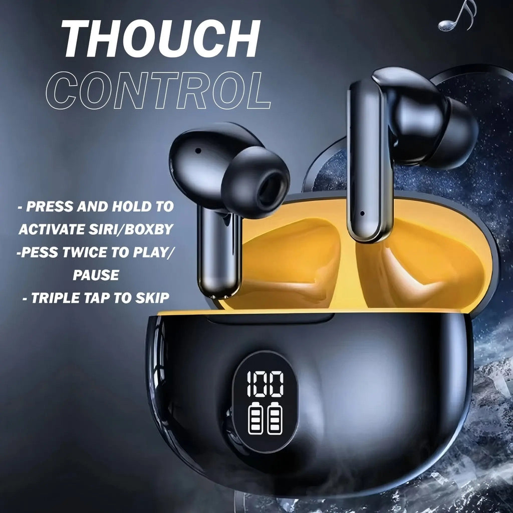 Wireless Bluetooth Headset mit LED - Display – Klarer Sound & Lange Akkulaufzeit - SmartDealHub